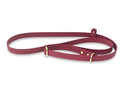 Wine waterproof Biothane dog slip lead, premium design with durable materials