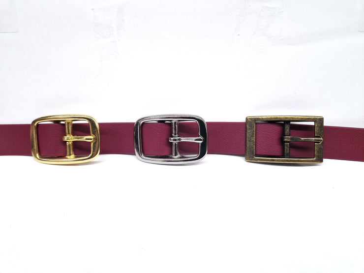 Wine & Beige Multicolour Waterproof Biothane Buckle Dog Collar