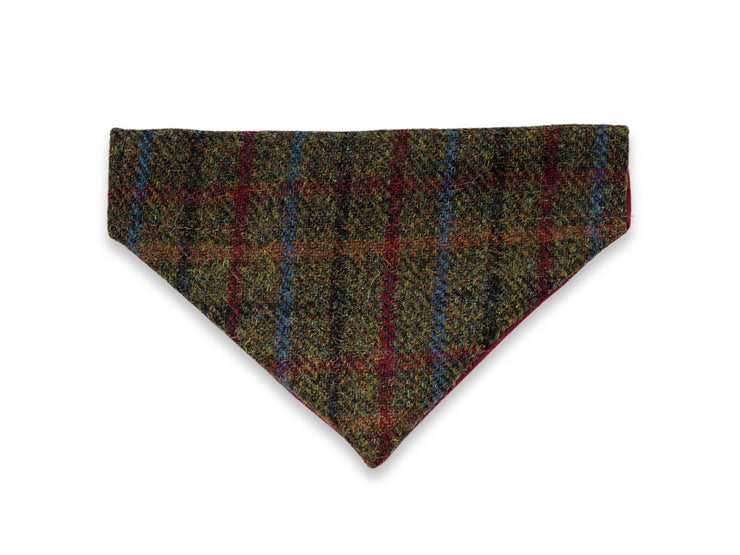 Winter Woodland Harris Tweed dog bandana