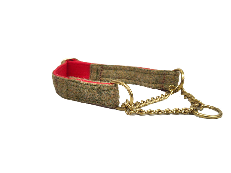 Yorkshire Tweed - Martingale / Half Choke Luxury Dog Collar
