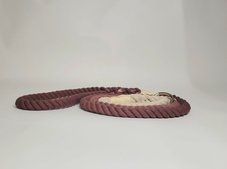 Brown Ombre Dip Dyed Dog lead
