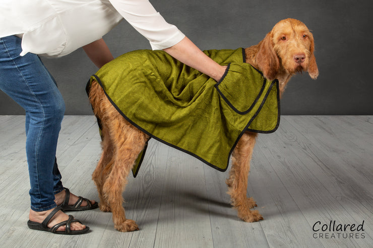 Bamboo dog drying towel - Collared Creatures