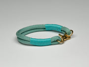 Mint Handmade Rope Dog Collar with whipping