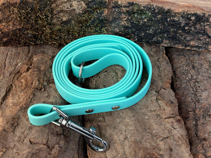 Mint Waterproof Biothane Dog Lead Handmade in Yorkshire