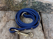 Navy Blue Waterproof Biothane Dog Lead Handmade in Yorkshire