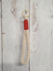 Rope Key-Ring with Coloured Whipped Thread