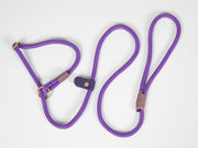 handmade-rope-slip-lead-purple|collaredcreatures