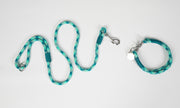 handmade-rope-dog-collar-aqua-diamond-with-whipping|collaredcreatures