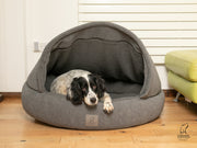 Grey Deluxe Comfort Cocoon Dog Bed