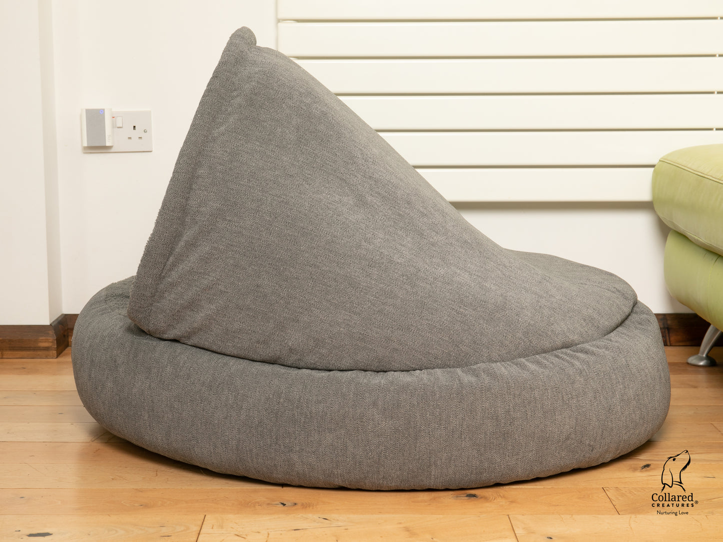 Collared Creatures Grey Deluxe Comfort Cocoon Dog Cave Bed (new material)