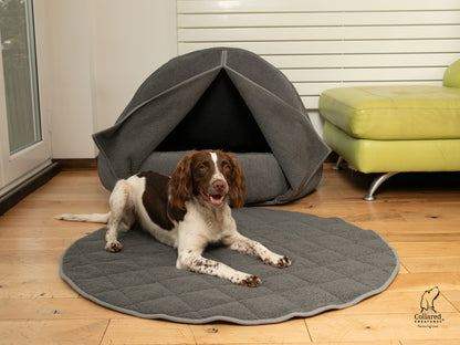 Collared Creatures Grey Deluxe Comfort Cocoon Dog Cave Bed (new material)