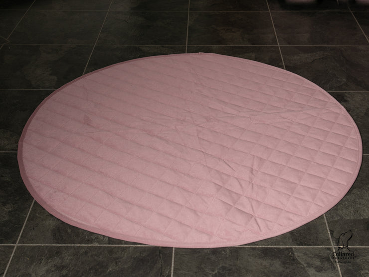 Collared Creatures Luxury Pink Velour Deluxe Round Blanket To Fit Deluxe Comfort Cocoon