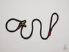 Handmade Rope Slip or clip Lead Black