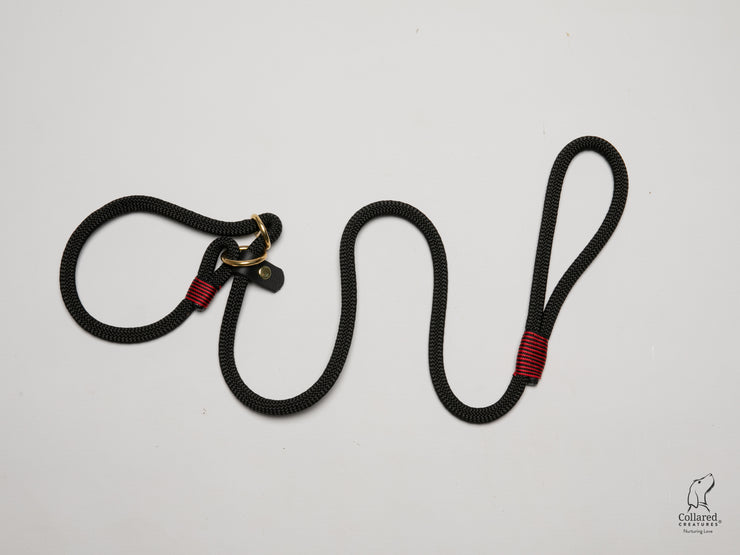 handmade-black-rope-slip-lead-with-whipping|collaredcreatures