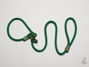 handmade-rope-slip-lead-forest-green-with-whipping|collaredcreatures