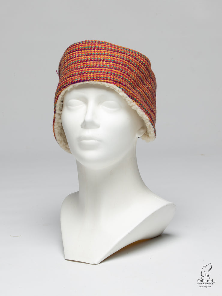 Bright & Bold Check Luxury Harris Tweed Ladies Headband