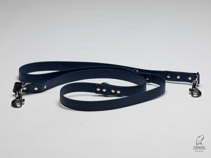 Collared Creatures, Navy Blue Waterproof / Biothane Dog Training Lead
