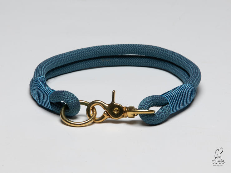 air-force-blue-handmade-rope-collar-with-whipping|collaredcreatures