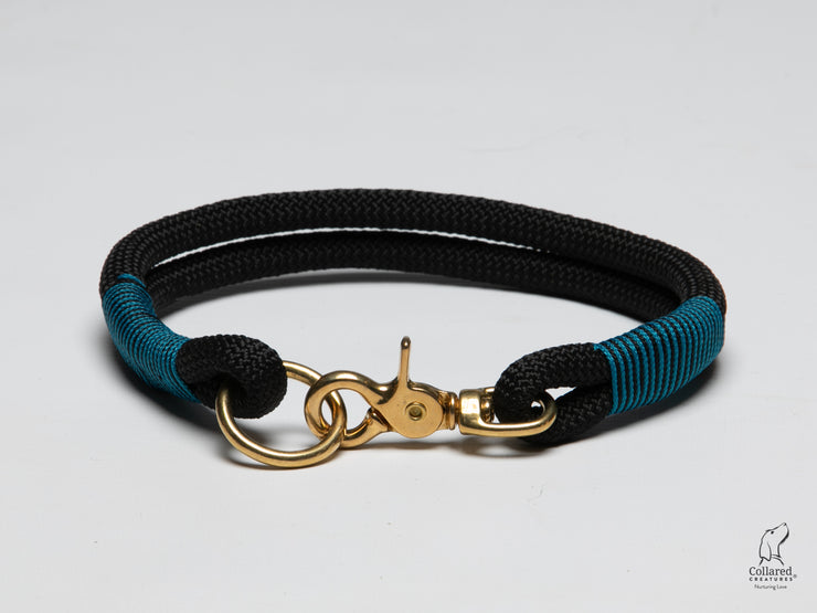black-handmade-rope-collar-with-whipping|collaredcreatures
