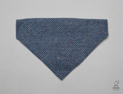 Blue Herringbone Luxury Harris Tweed Dog Collar