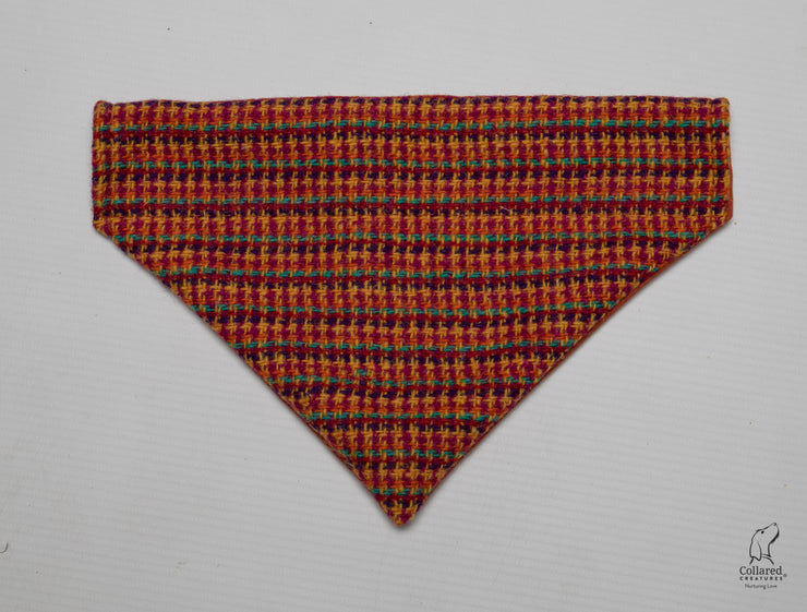 bright-and-bold-luxury-harris-tweed-dog-bandana|collaredcreatures