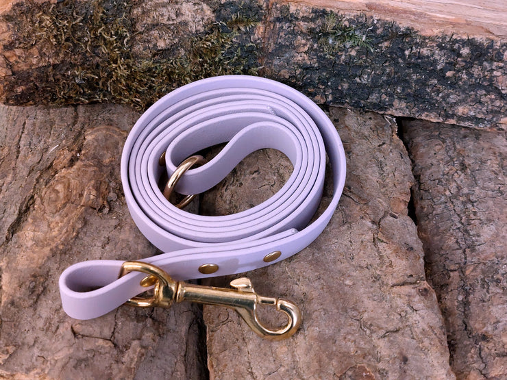 Pastel Pink Waterproof Biothane Dog Lead Handmade in Yorkshire