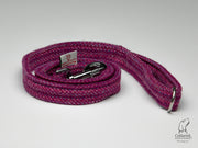 Collared Creatures Pink Koana Harris Tweed Luxury Dog Lead