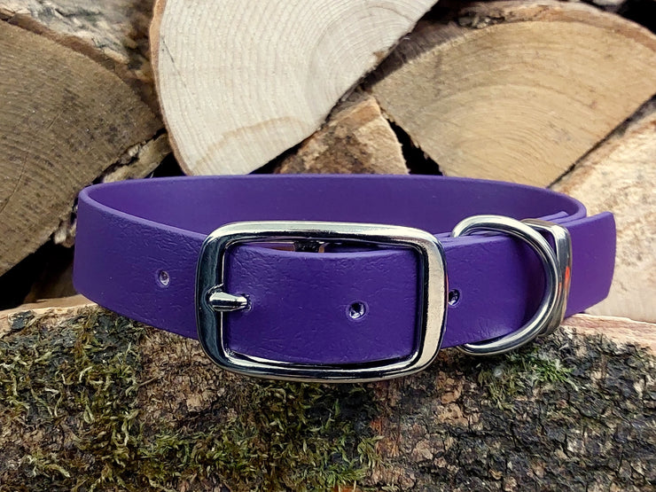 Violet Waterproof Biothane Dog Collar Handmade in Yorkshire