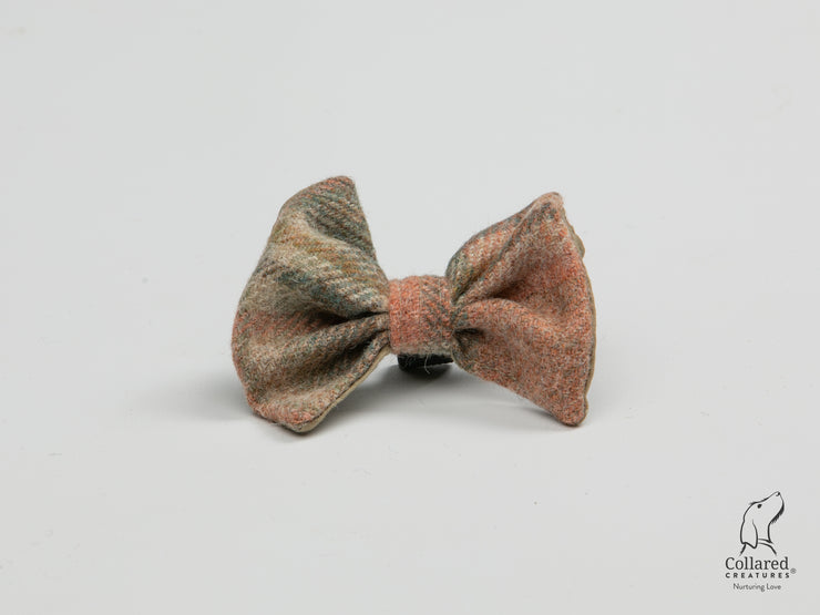 Collared Creatures, Abraham Moon Glen Coe Terracotta Luxury Dog Bow Tie