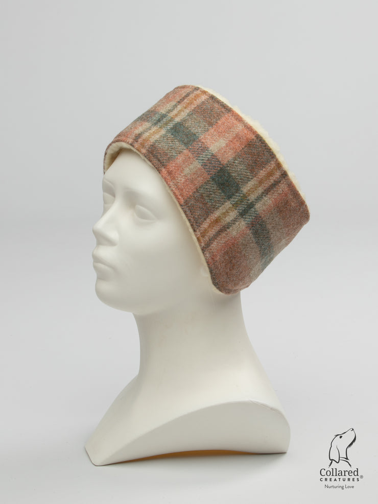 Collared Creatures Abraham Moon Glen Coe Terracotta Ladies Tweed Headband