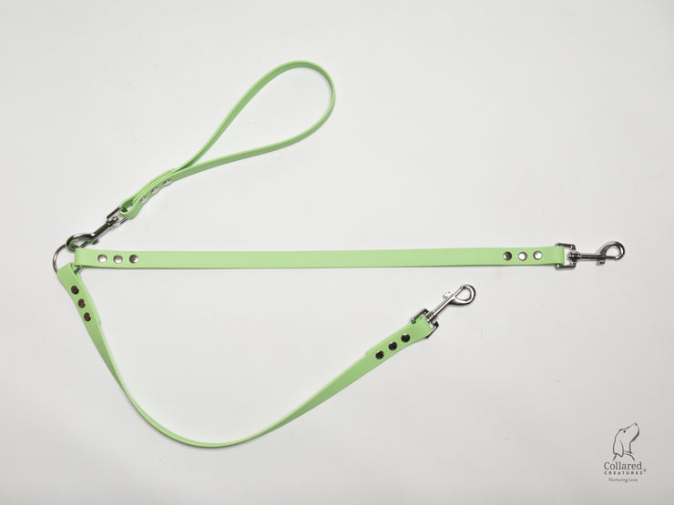 handmade-apple-waterproof-biothane-dog-split-lead|collaredcreatures