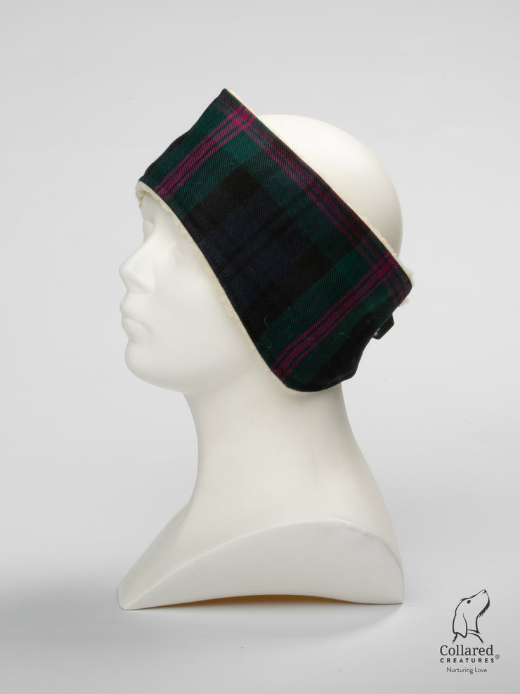 Collared Creatures Baird Modern Tartan Luxury Ladies Headband