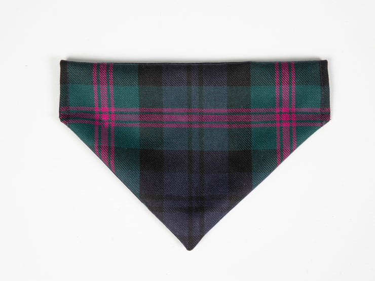 Collared Creatures Baird Modern Tartan Luxury Dog Bandana