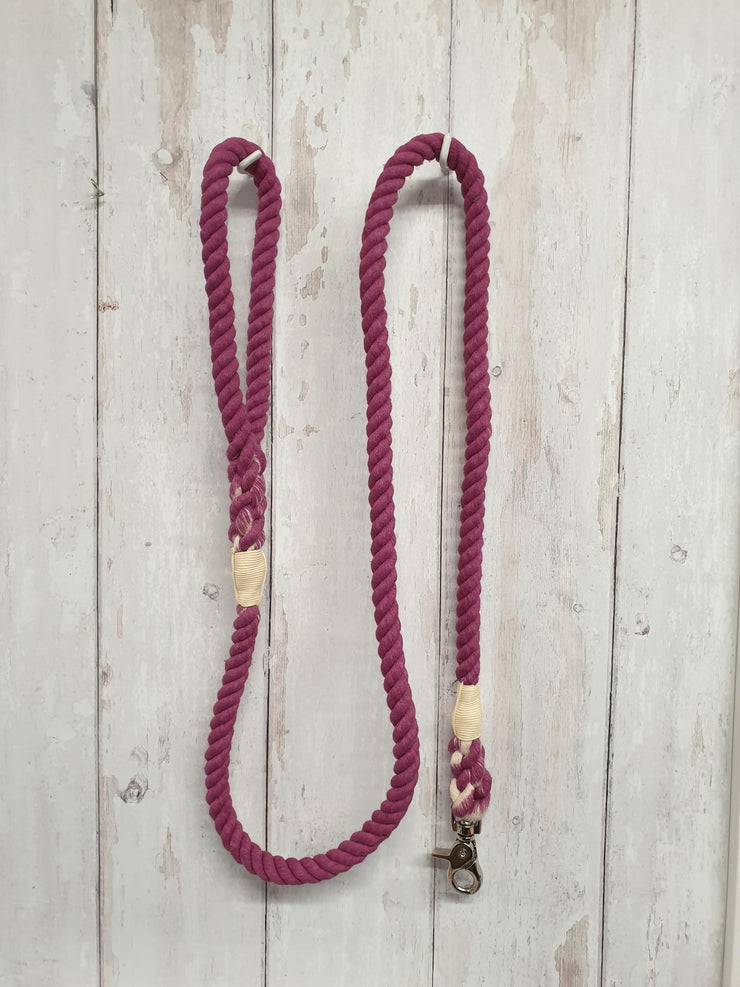 Collared Creatures Berry Ombre Dip Dyed Dog clip lead 