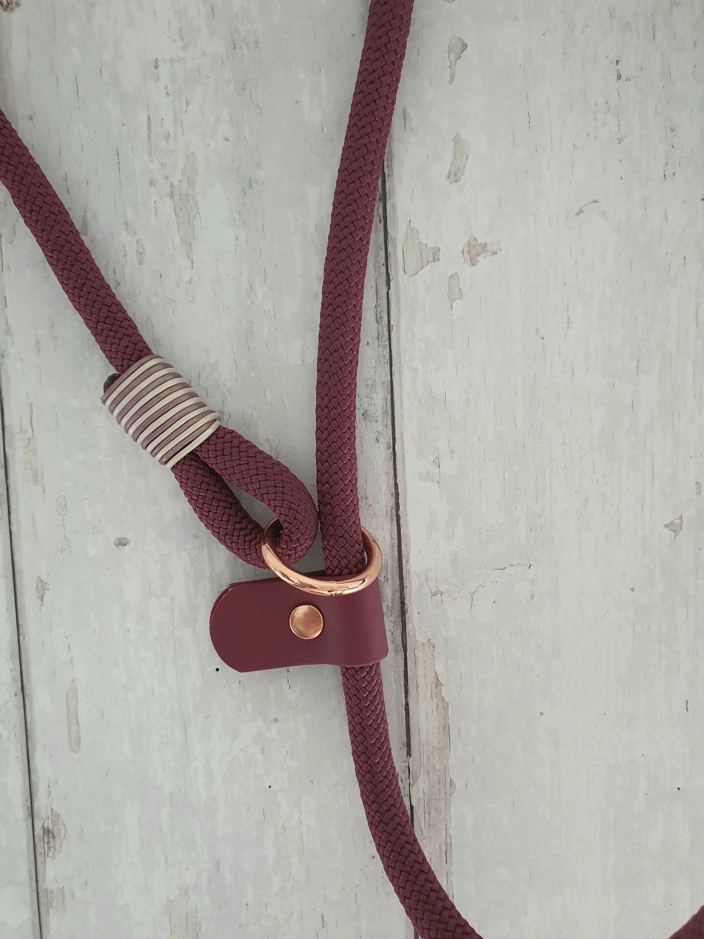 Bordeaux Handmade Rope Slip or Clip Lead