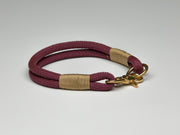 Handmade Rope  collar Bordeaux with whipping