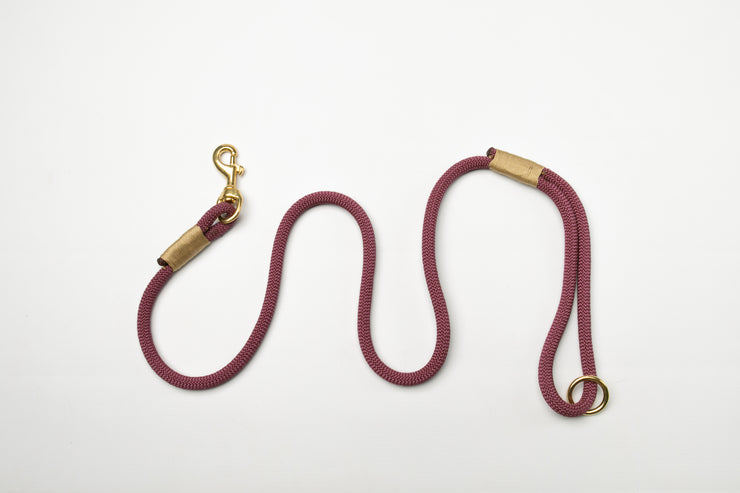 Handmade Rope  collar Bordeaux with whipping