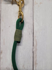 Forest Green Handmade Rope  collar with whipping