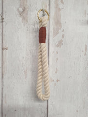 Rope Key-Ring with Coloured Whipped Thread