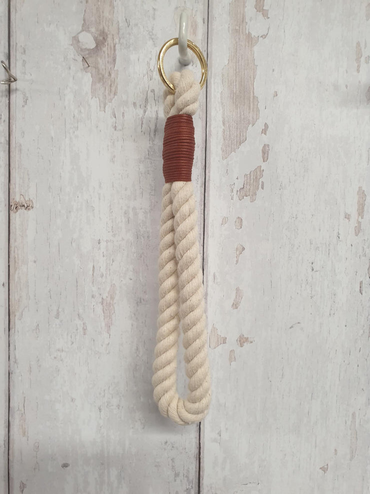 Rope Key-Ring with Coloured Whipped Thread