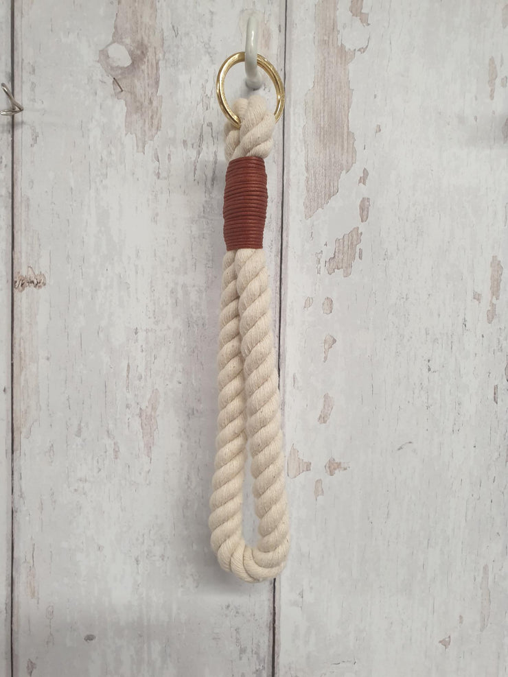 Lettered Rope Key Ring Rope Key-Ring with Coloured Whipped Thread – Collared Creatures LTD