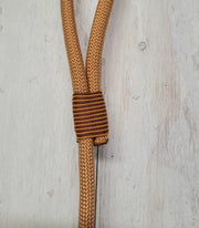 Golden Copper Handmade Rope Dog Collar with whipping