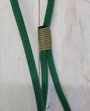 Handmade Rope slip or clip lead Forest Green
