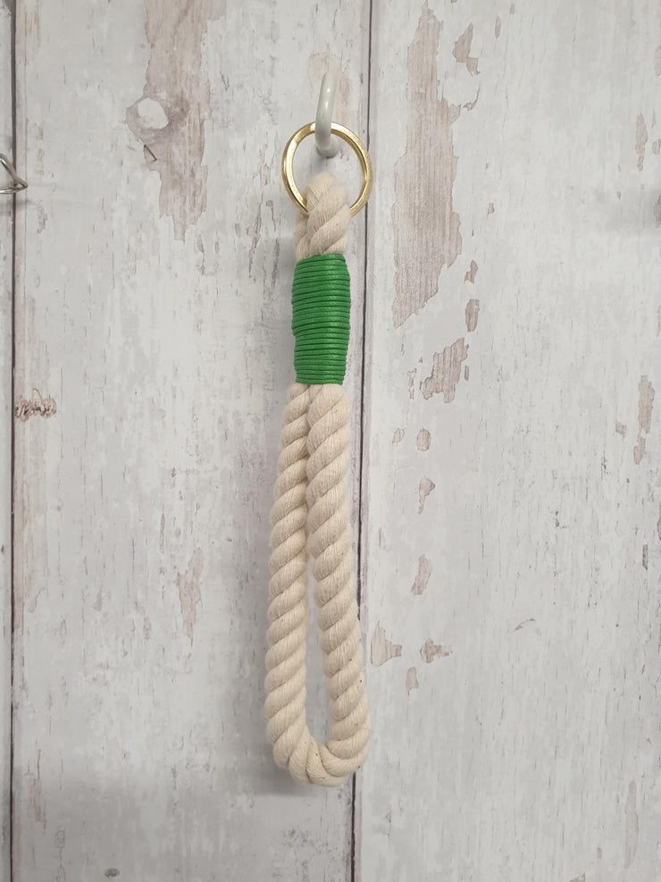 Rope Key-Ring with Coloured Whipped Thread