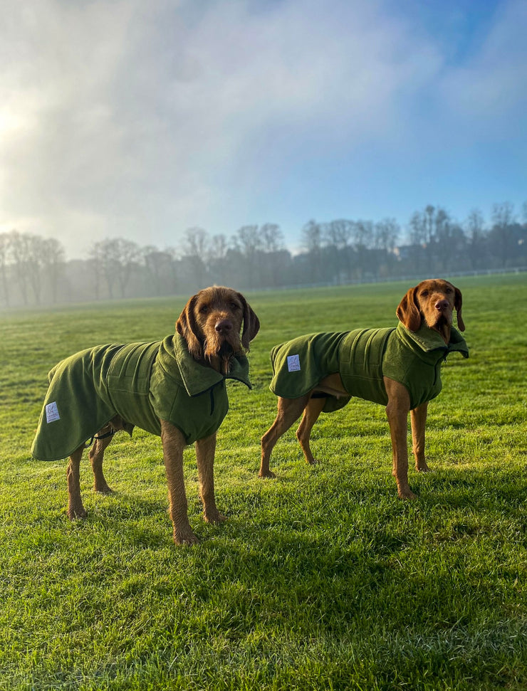 Green Superior Perfectly Practical Dog Drying Coat