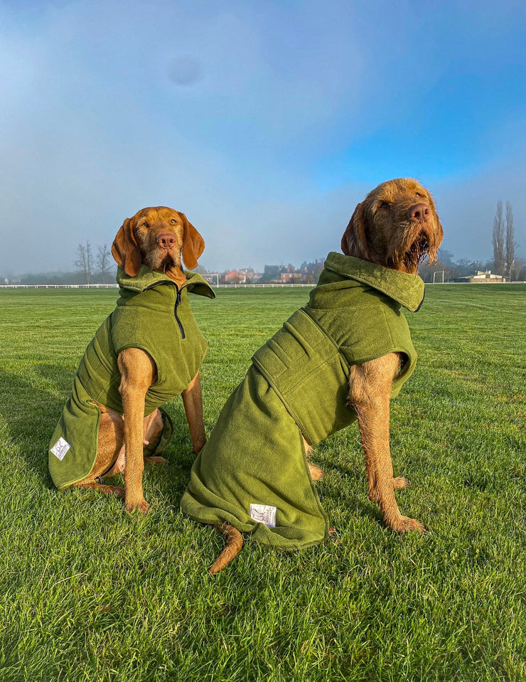 Green Superior Perfectly Practical Dog Drying Coat