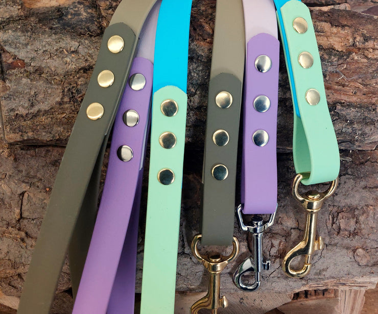 , Multicolour Biothane Waterproof Dog Lead