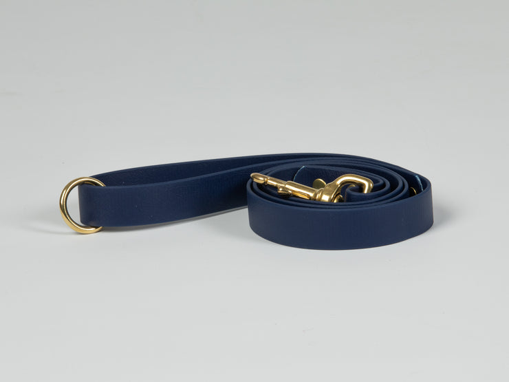 Navy Blue Waterproof Biothane Dog Lead