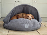 Collared Creatures Grey Luxury Dog Cave Bed