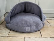 Collared Creatures Grey Luxury Dog Cave Bed